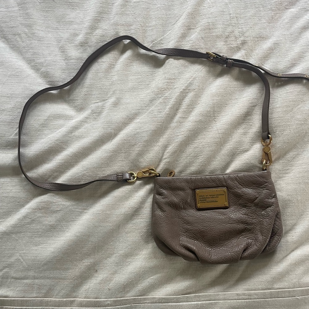 Marc Jacobs Taupe Crossbody Bag